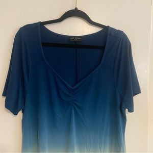 Lane Bryant Blue Tie Dye Top. Size 18/20. Excellent Condition. Beautiful Top.